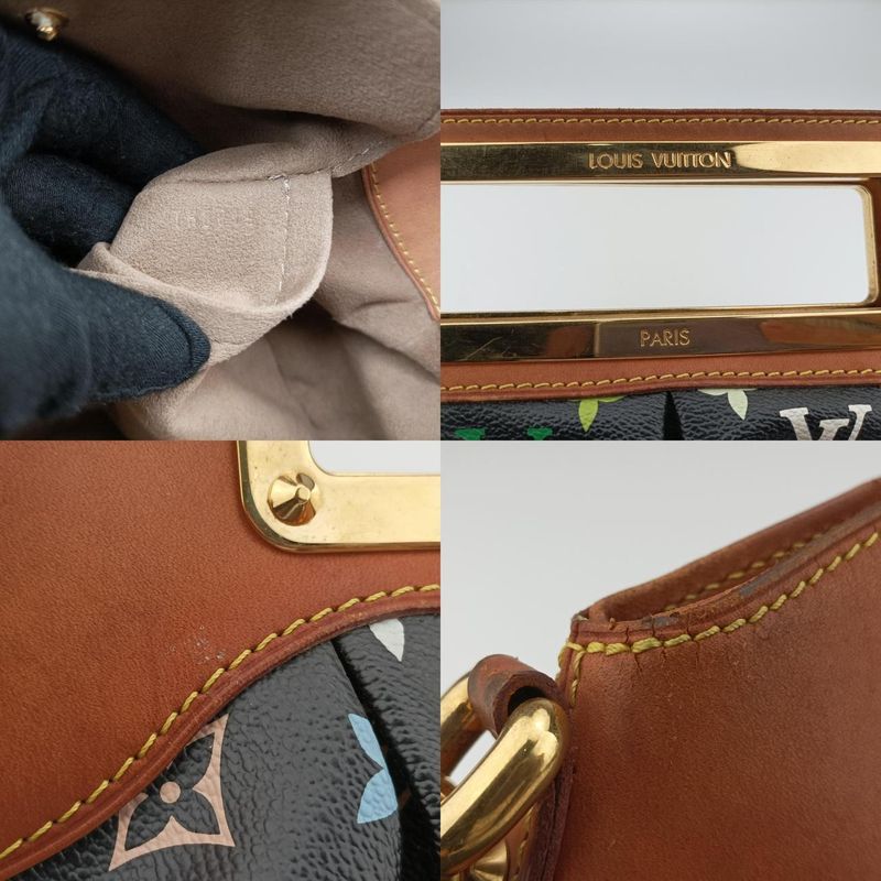 Louis Vuitton Judy PM Noir Black Monogram Multicolor M40258 Th5019