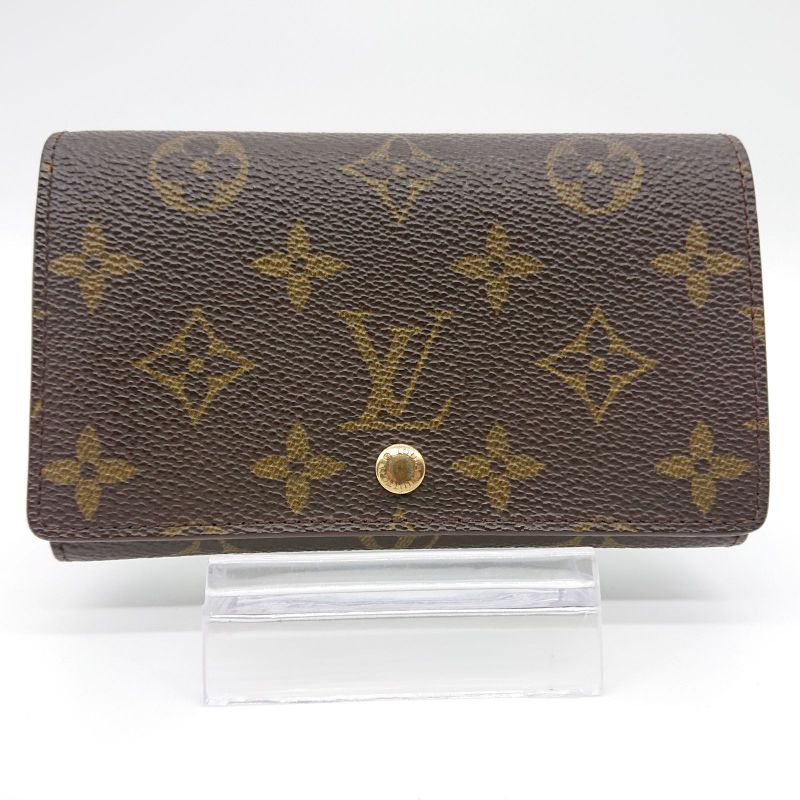 Louis Vuitton Mid-size Folded Wallet With Monogram Portmonnais Biers Trésor