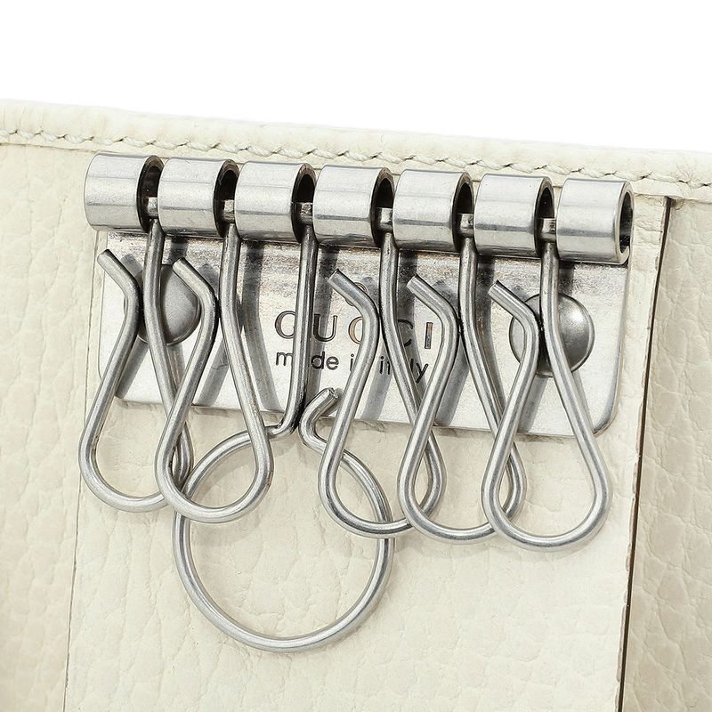 Gucci Key Case GG Marmont White