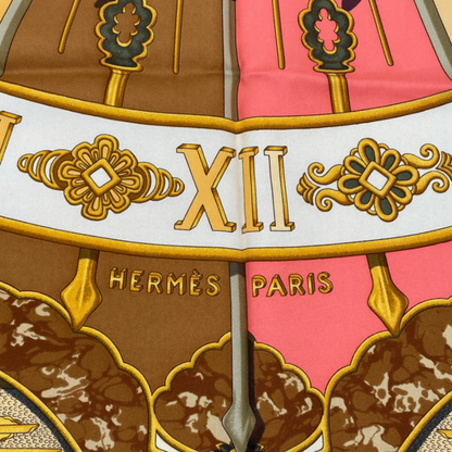 Hermes Scarf Carre 90 Silk Carpe DIEM Enjoy The Day Pick The Day Sun Constellati