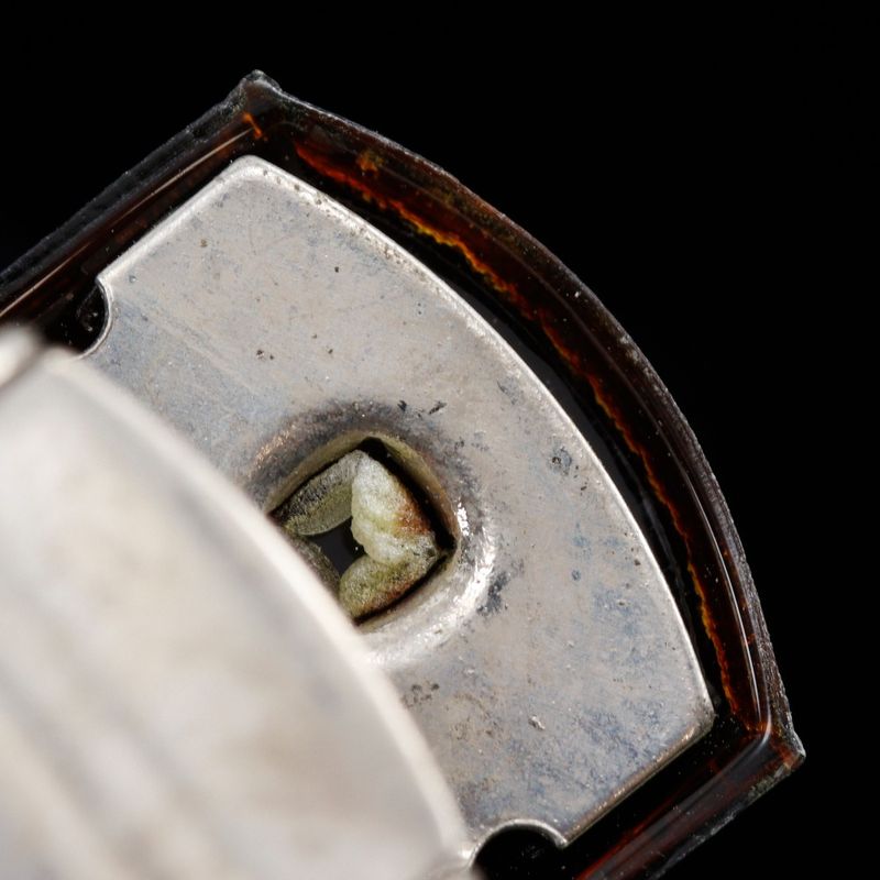 Chanel Camellia Ribbon Velour Black Women's Barrette