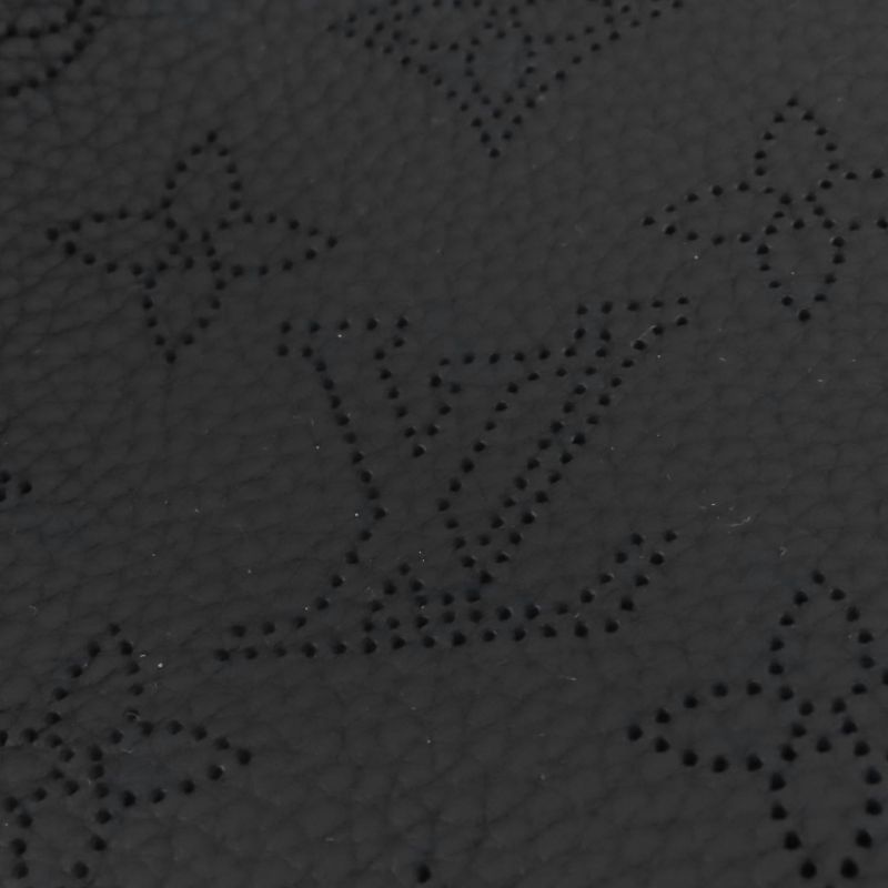 Louis Vuitton M57070 Bella Noir Black Mahina Leather 2way Shoulder Bag With