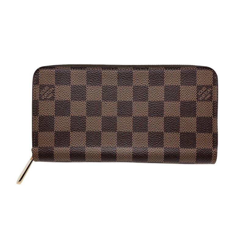 Louis Vuitton N60046 Damier Round Long Wallet Zippy Wallet Long Wallet Louis