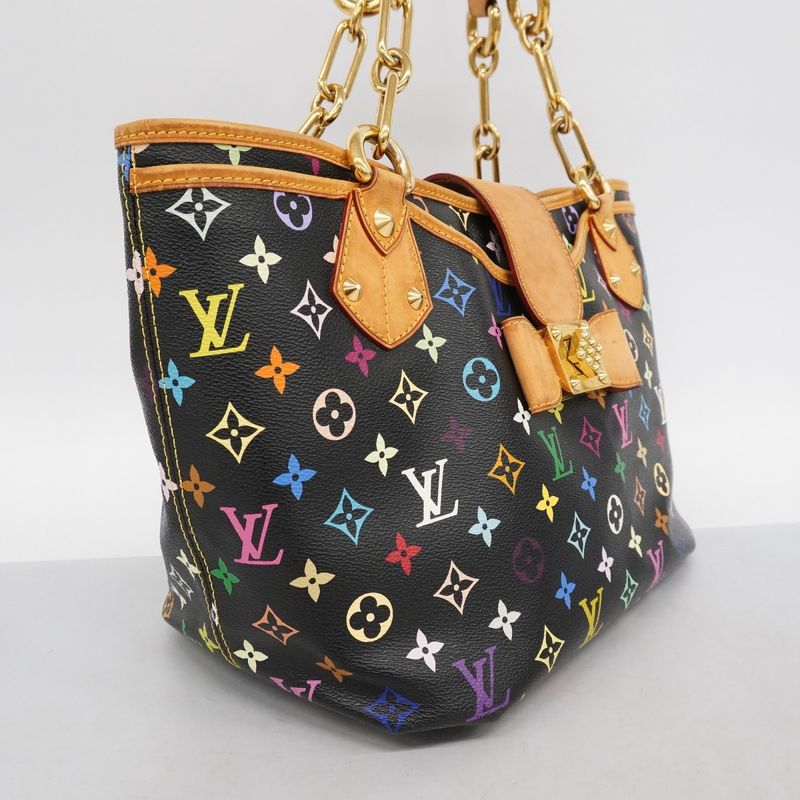 Louis Vuitton Shoulder Bag Monogram Multicolor Annie GM M40304 Noir Black Women