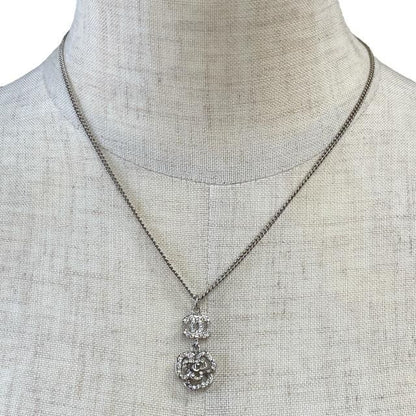 Chanel Necklace Pendant Accessory Small Accessory Coco Mark Camellia Metal