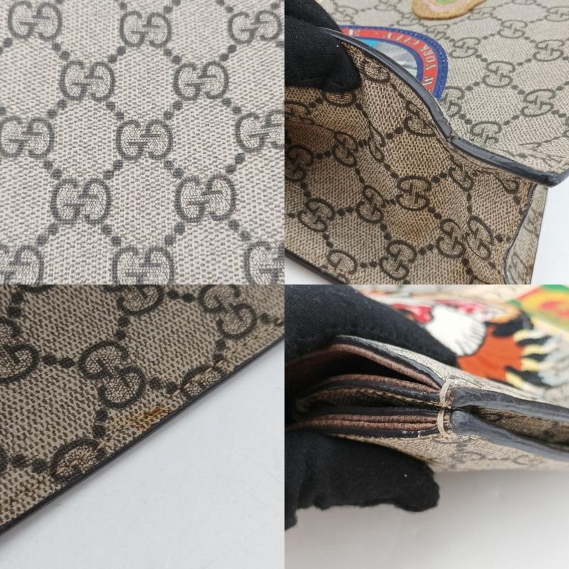 Guccigg Supreme Courier Beige And Multicolor PVC Coated Canvas 474084d024705947