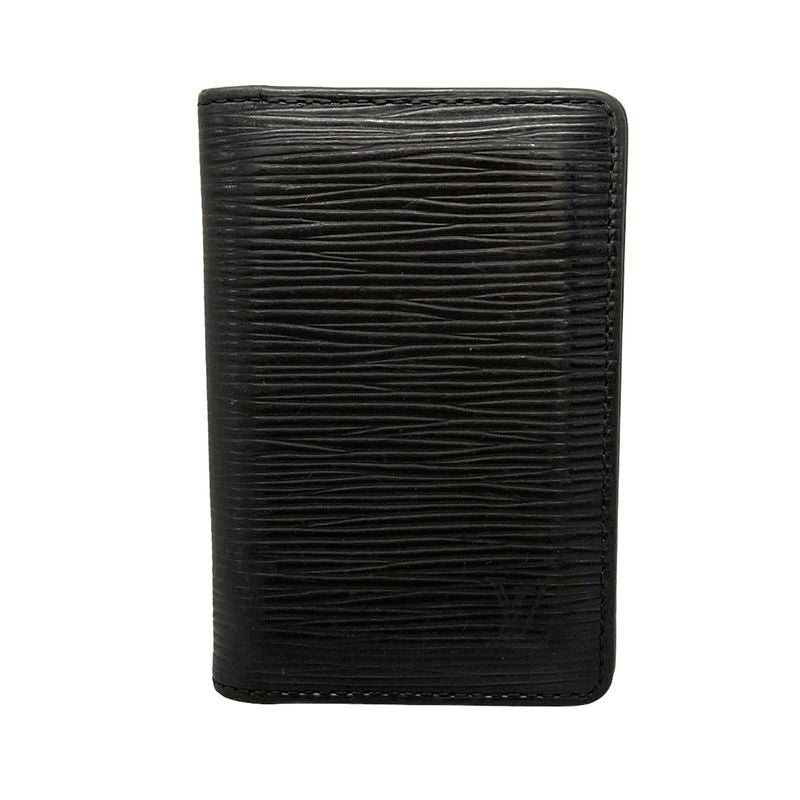 Louis Vuitton Epi Card Case With Organizer De Poche M63582 Noir Black Leather