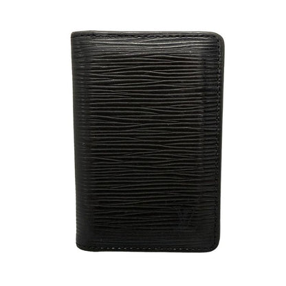 Louis Vuitton Epi Card Case With Organizer De Poche M63582 Noir Black Leather