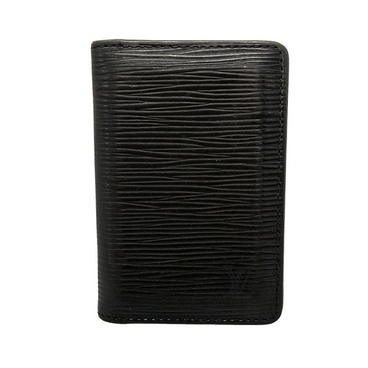 Louis Vuitton Epi Card Case With Organizer De Poche M63582 Noir Black Leather