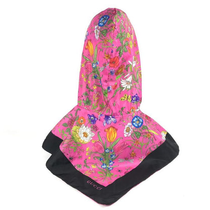Gucci Poncho Flora Floral 555181 Nylon Pink