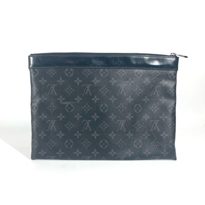 Louis Vuitton Pochette Discovery Clutch Bag M62291 Monogram Eclipse Canvas Black