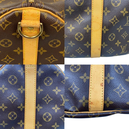 Louis Vuitton Monogram Keepall Bandouliere 55 Boston Bag
