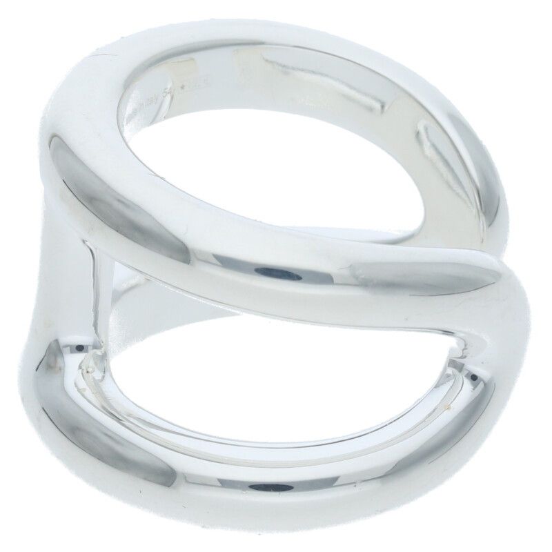 Hermes Osmose GM Osmose GM Silver Ring Men's 13.5 54
