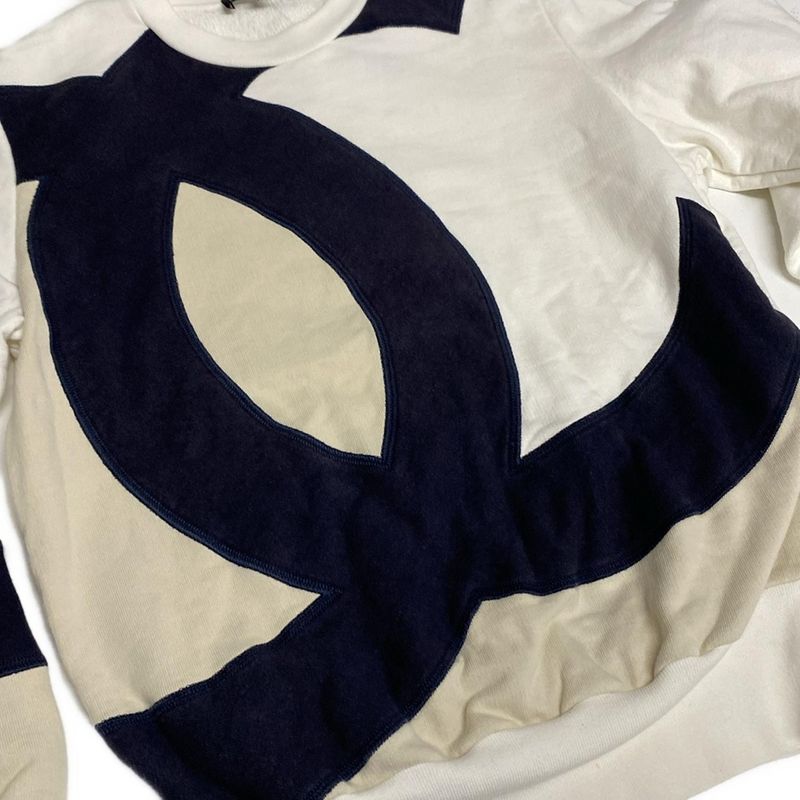 Chanel Trainers Size 34 S Women's P58239 White X Dark Navy X Beige Coco Mark /