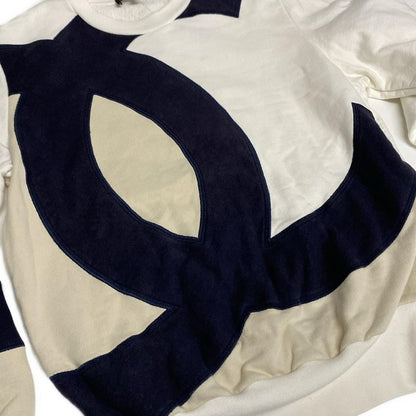 Chanel Trainers Size 34 S Women's P58239 White X Dark Navy X Beige Coco Mark /