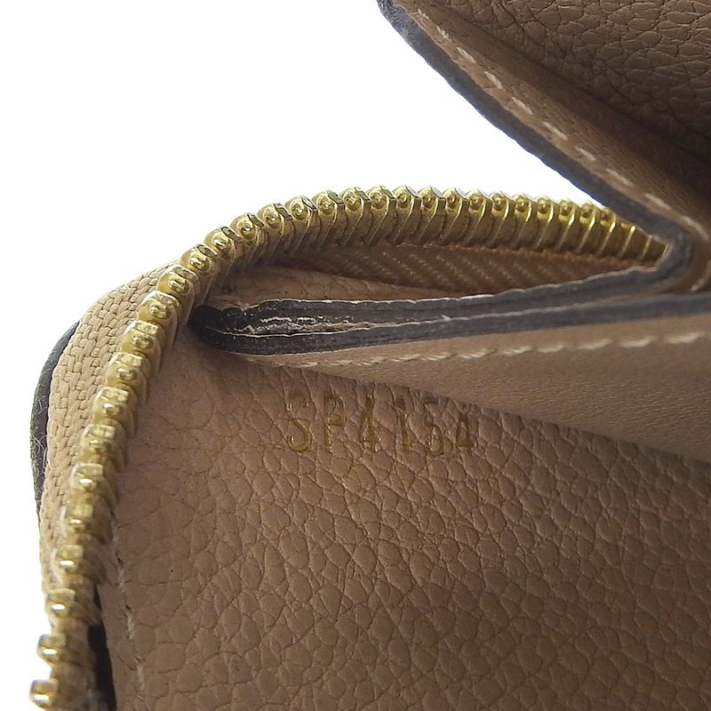 Louis Vuitton Portefeuille Clemence M60173 Monogram Empreinte Dune Beige Sp4154