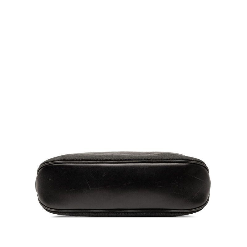 Gucci GG Canvas 109097 Black Canvas Leather Women's Gucci