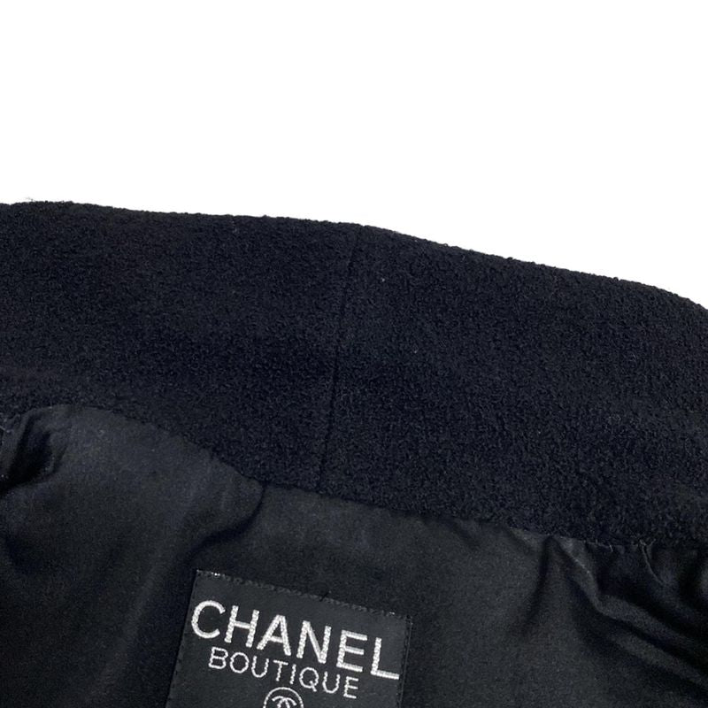 Chanel Jacket Size 36 S Ladies - 20923 Black Long Sleeves Tweed 4 Pockets Coco