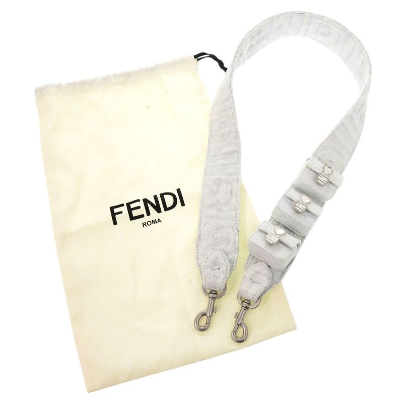 Fendi × MARC Jacobs Marc Jacobs Denim Stone Blue White Shoulder Strap 0847 Fendi