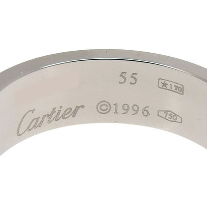 Cartier Love Ring Classic Model 18K White Gold 750 White Gold #55 Equivalent To