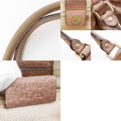 Gucci Sookie GG 296835 Striped Leather Pink Women's Tote Bag