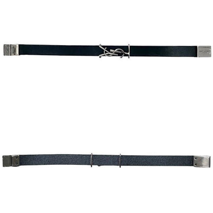 Saint Laurent Bracelet Black Cassandra Excellent Condition Leather Preowned