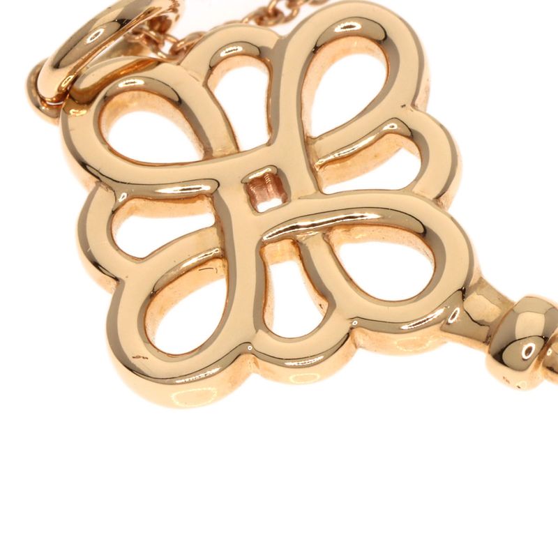 Tiffany & Co Knot Key Diamond Necklace 18K Pink Gold Ladies