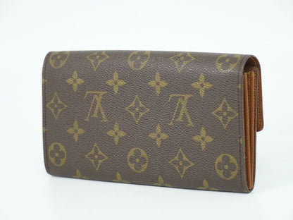 Authentic Louis Vuitton LV Pochette Porte Monet Cles Di Monogram Long Wallet