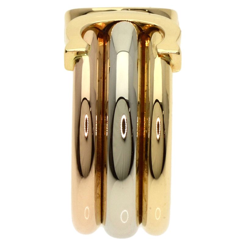 Cartier 2cring LM #50 Ring 18K Yellow Gold 18K White Gold 18K Pink Gold Ladies