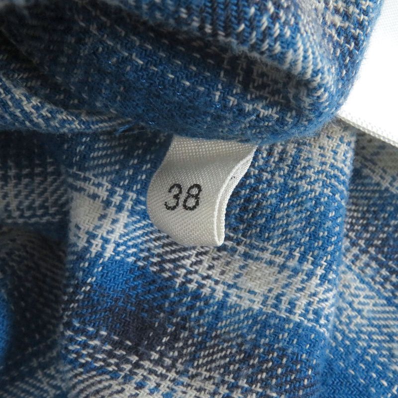 Celine 21SS 2c486354m Loose Shirt In Checked Cotton 100% Cotton Checked Long