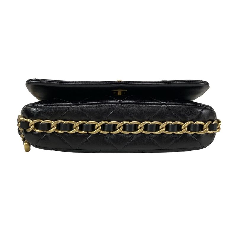 Chanel Shoulder Bag Matelasse As4451 Black Chain Shoulder / Vintage Gold