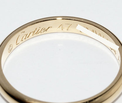 Cartier Ring 18K Yellow Gold Classic Wedding Ring 1895 Wedding Ring Width 25mm