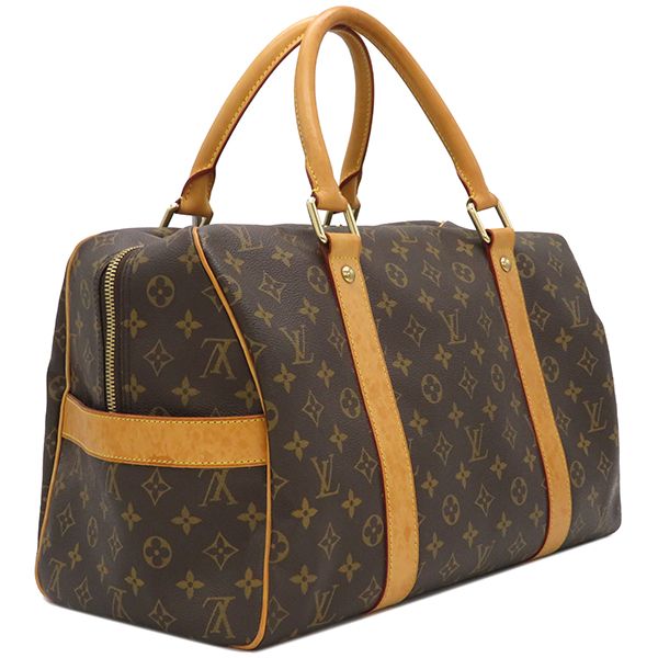 Louis Vuitton Boston Bag Carryall Monogram Canvas Monogram Gold Hardware Brown