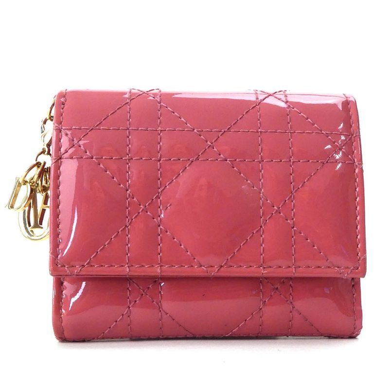 Christian Dior Trifold Patent Wallet