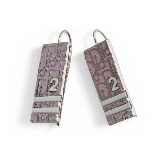 Dior Earrings Trotter Light Pink Silver