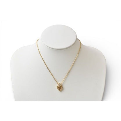 Christian Dior Necklace Choker Vintage Heart Motif Rhinestone — view 6