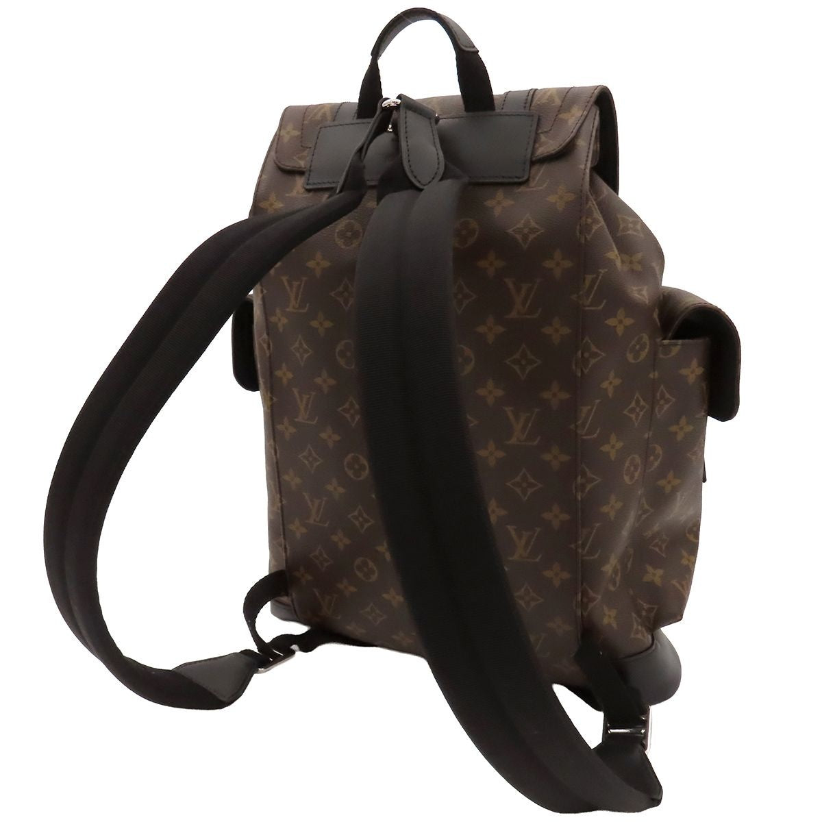 Louis Vuitton Christopher MM Brown Monogram Macassar Backpack — view 2