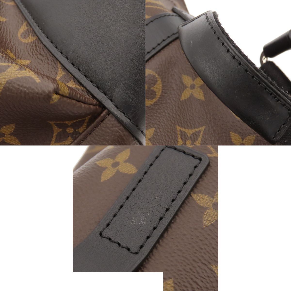 Louis Vuitton Christopher MM Brown Monogram Macassar Backpack — view 7