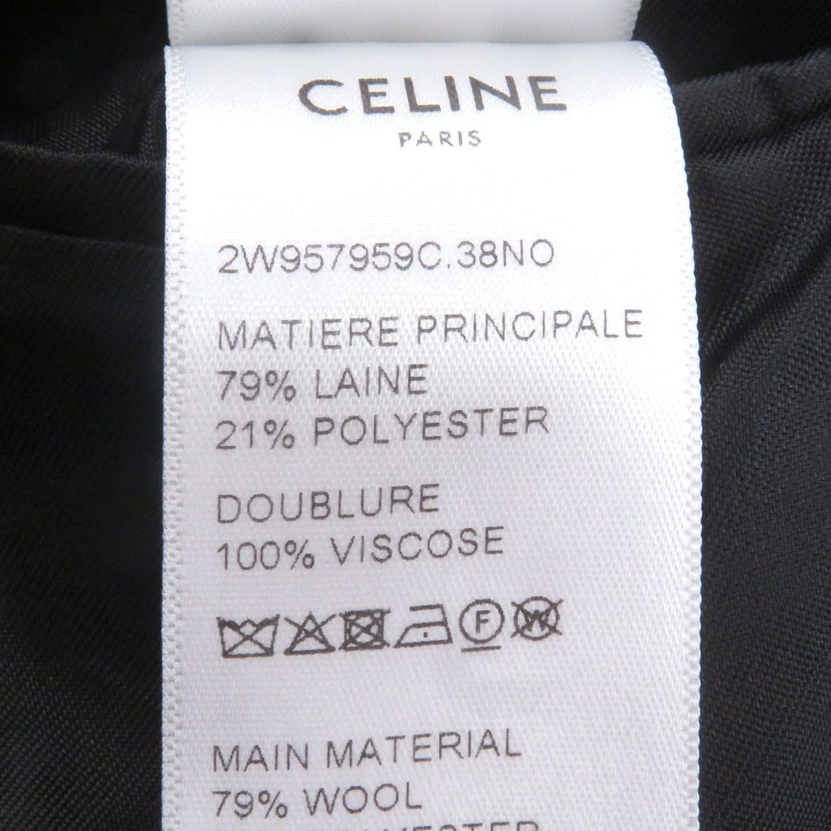 Celine Eddie Era Triomphe Embroidery Wool Gabardine — view 9