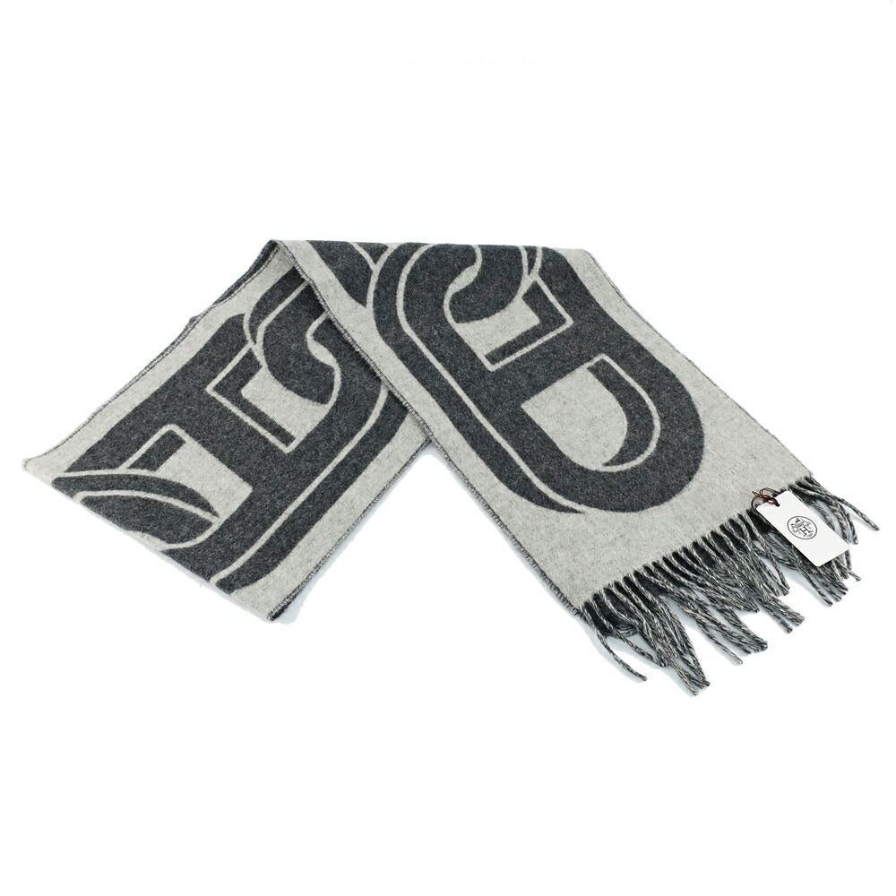 Hermes Cashmere Scarf Mayon 100% Gris Cine Cles