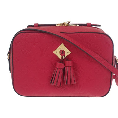 Louis Vuitton Saintonge Shoulder Bag Monogram Empreinte Red Scarlet
