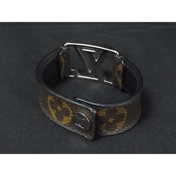 Louis Vuitton Bracelet Hockenheim Brown Monogram Silver — view 3