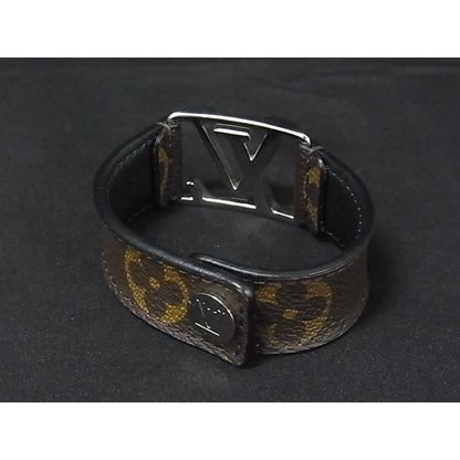 Louis Vuitton Bracelet Hockenheim Brown Monogram Silver — view 3