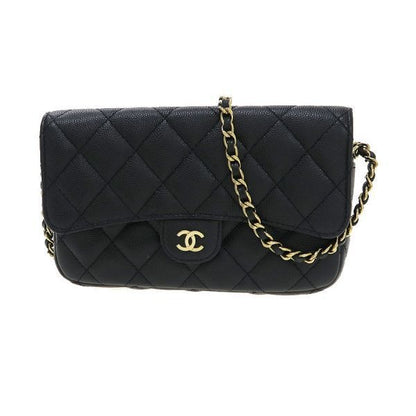 Chanel Quilted Chain Wallet
