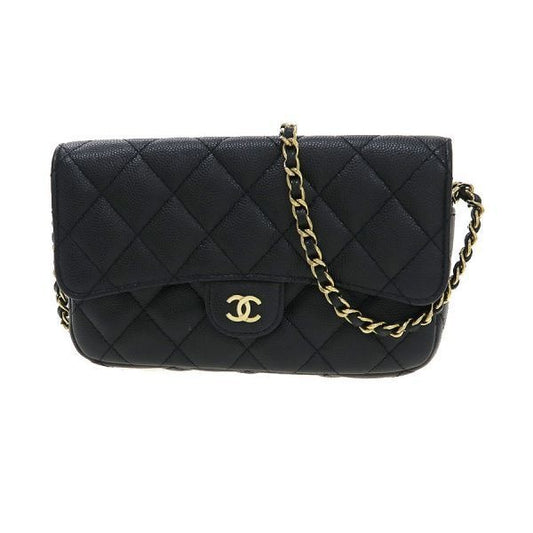 Chanel Quilted Chain Wallet