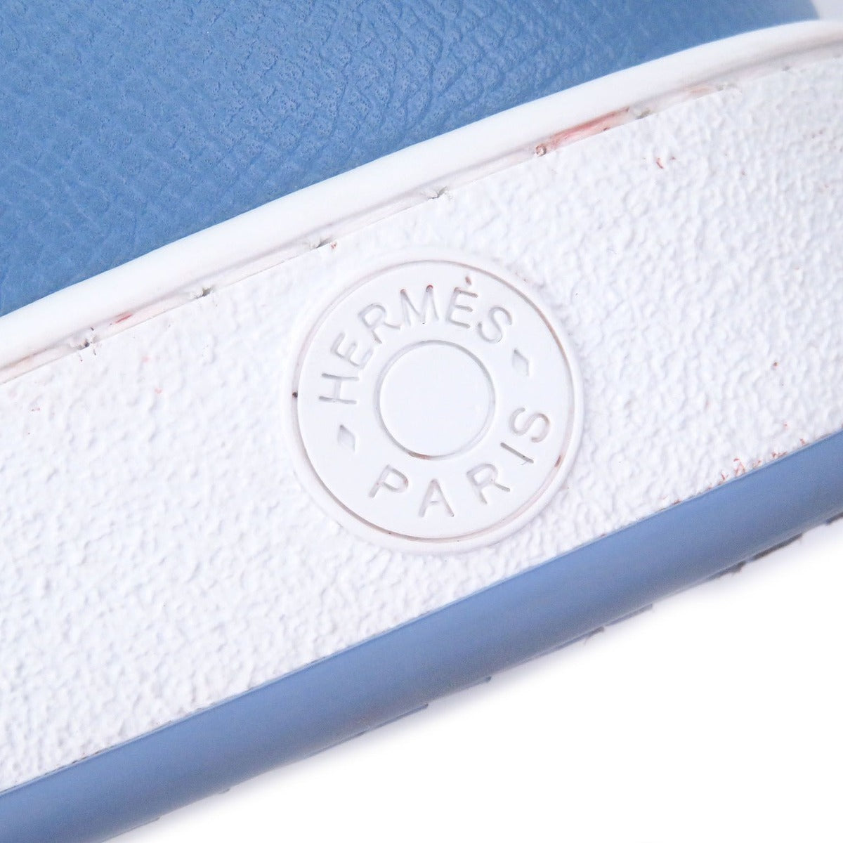 Hermes Leather Series Motif Logo High Cut Sneakers Light Blue — view 6