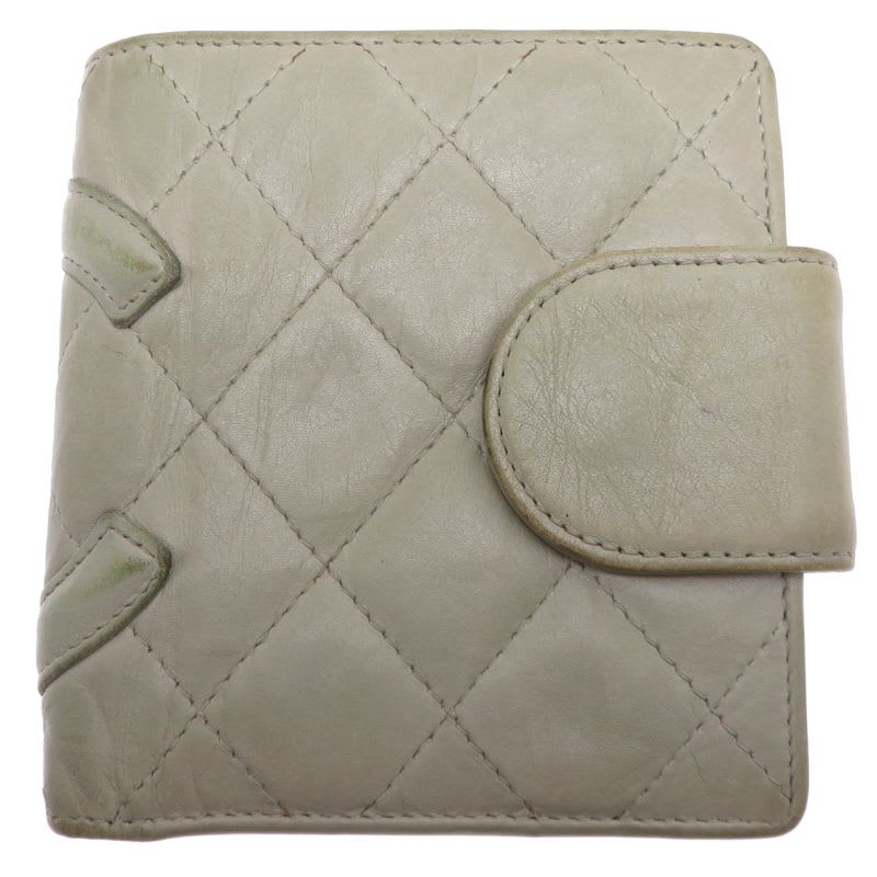 Chanel Bifold Twist Gray Wallet