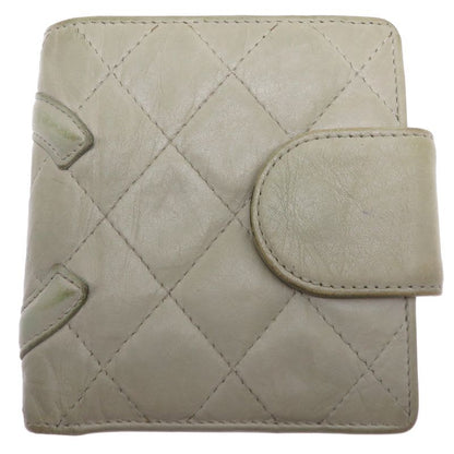 Chanel Bifold Twist Gray Wallet
