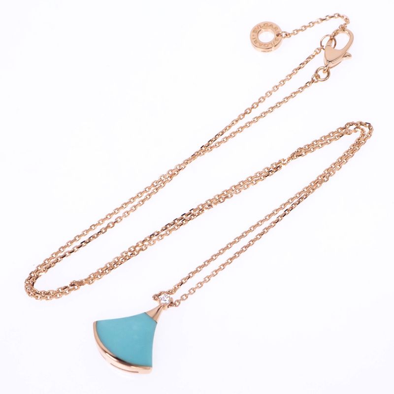 Bulgari Diva Dream Necklace 750pg Pink Gold 43cm (16.93in)-41cm