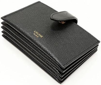 Celine Card Case Accordion Card Holder Calf Black 10b693bfp38no